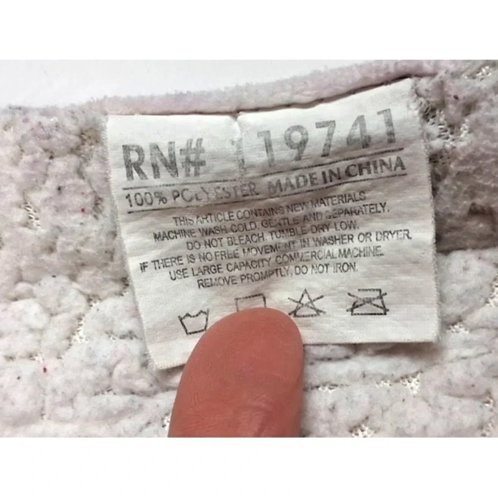 SL Home Fashions Purple Elephant Baby Blanket Pink Beige Sherpa‎ 30x40 Rn 119741